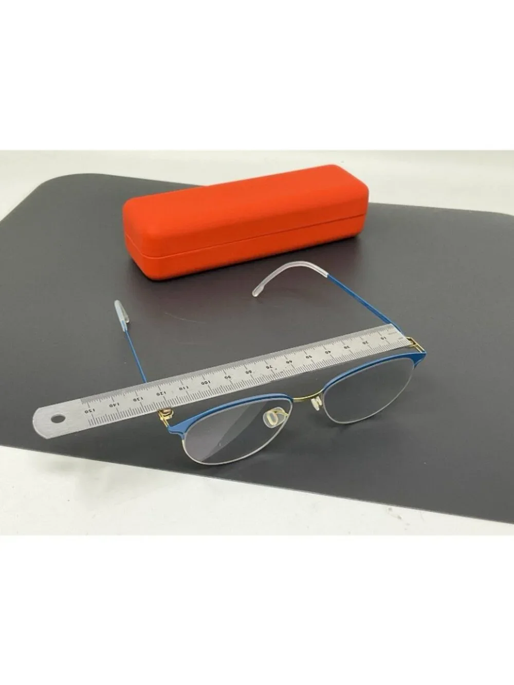 Mykita Lite Pia Eyeglasses Frame Germany Blue Gold 49 [] 16
